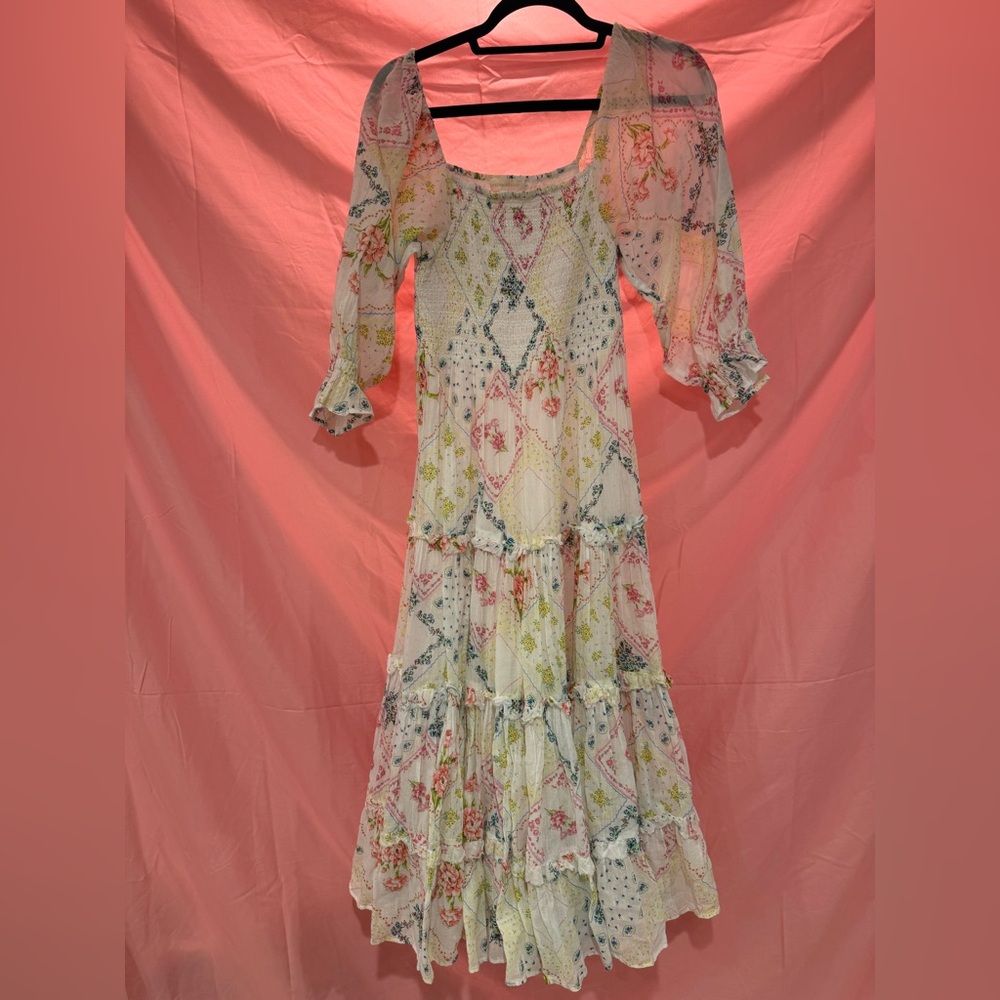 Loveshackfancy Capri cotton smocked dress size xs